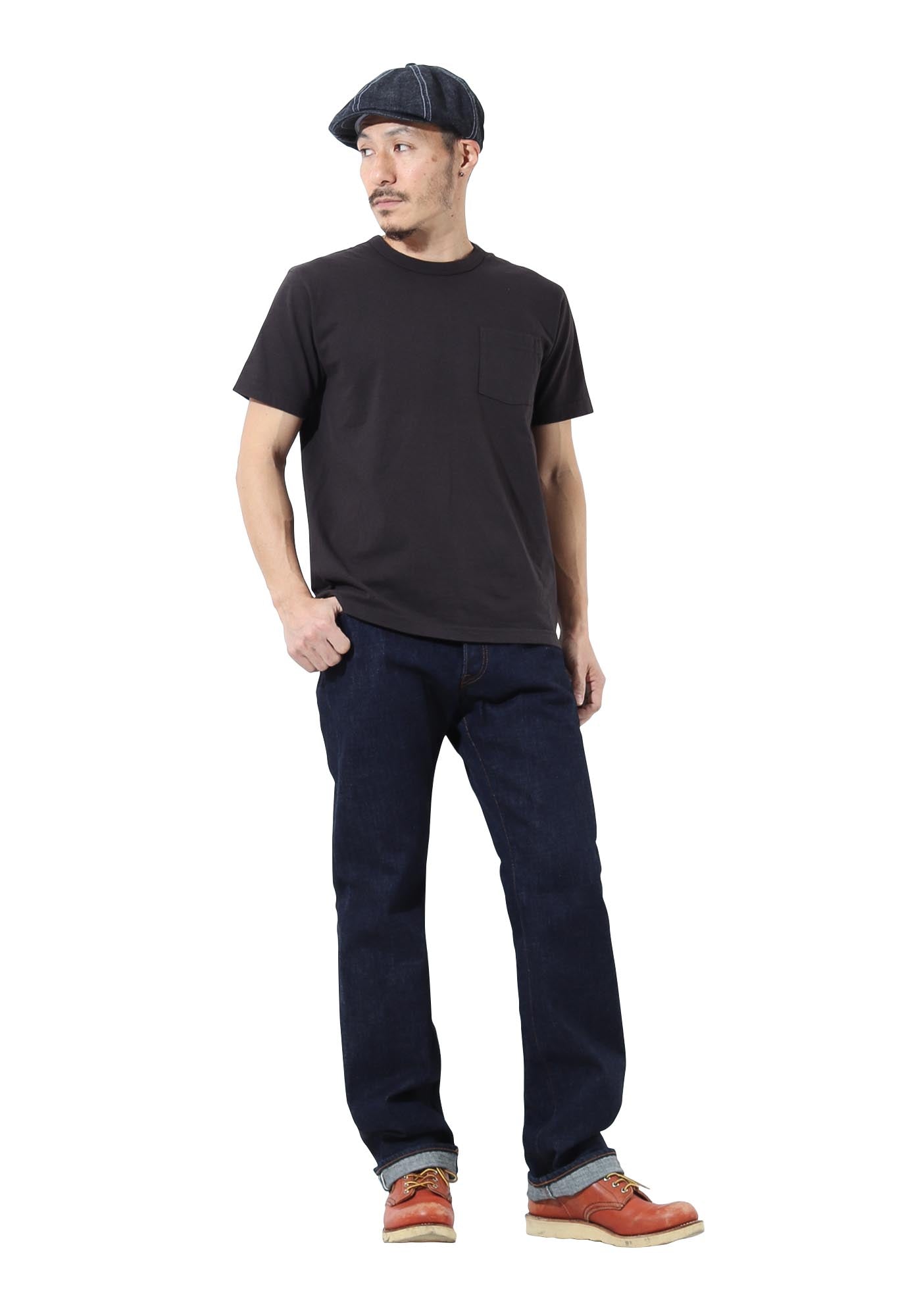 15oz selvedge straight jeans - KOJIMA GENES
