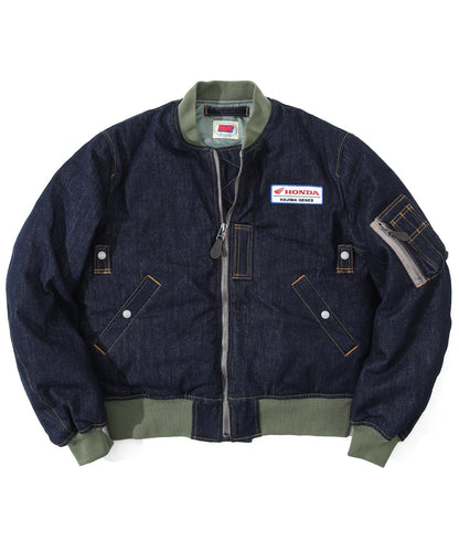 Honda × Kojima Genes Denim MA-1 FLIGHT JACKET
