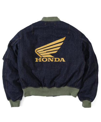 Honda × Kojima Genes Denim MA-1 FLIGHT JACKET