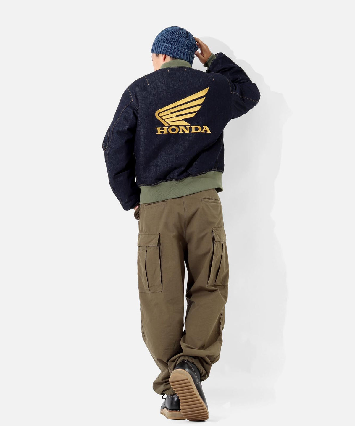 Honda × Kojima Genes Denim MA-1 FLIGHT JACKET