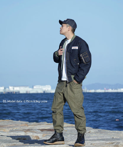Honda × Kojima Genes Denim MA-1 FLIGHT JACKET