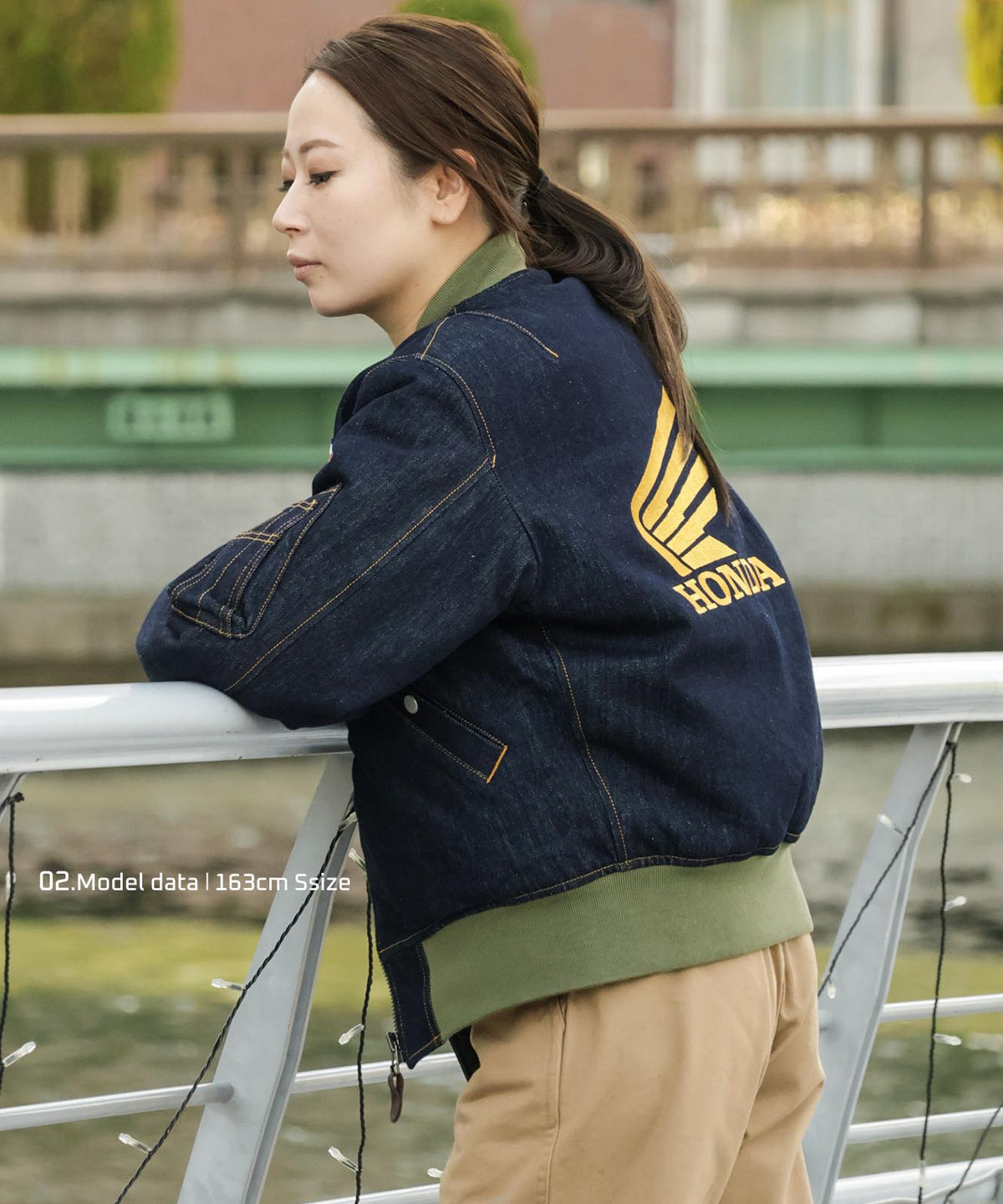 Honda × Kojima Genes Denim MA-1 FLIGHT JACKET