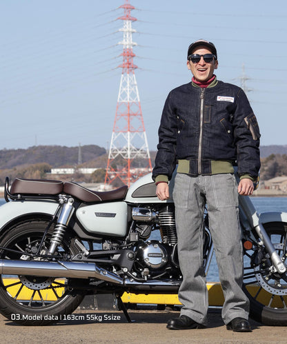 Honda × Kojima Genes Denim MA-1 FLIGHT JACKET