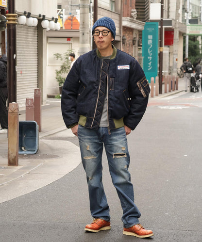 Honda × Kojima Genes Denim MA-1 FLIGHT JACKET