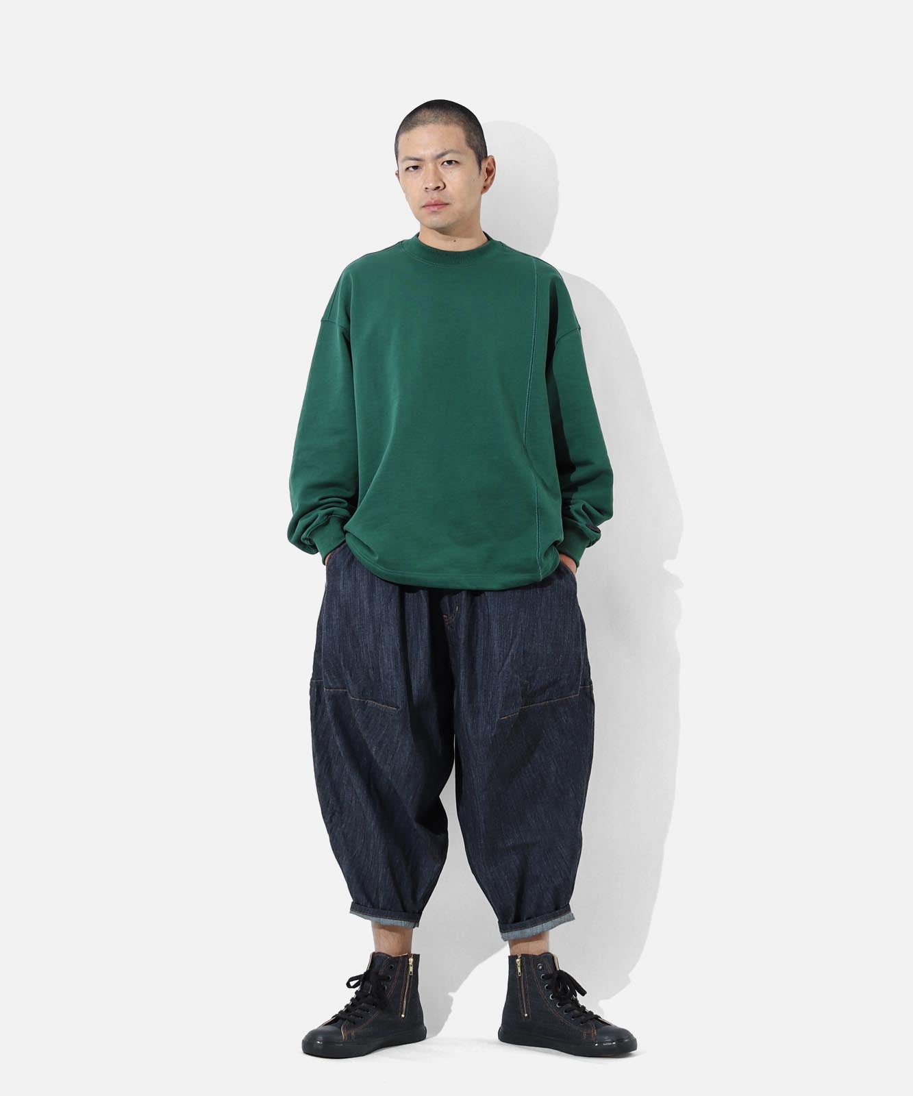 Denim Balloon Pants 2 by LELAX