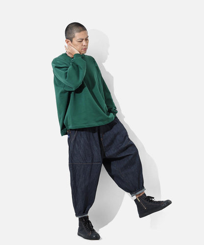 Denim Balloon Pants 2 by LELAX