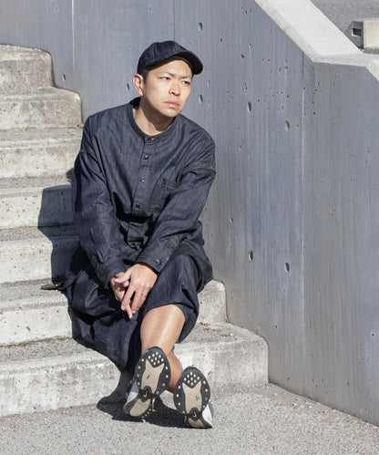 Big Silhouette No Collar Shirt by LELAX