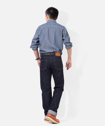 14oz Selvedge Straight Button Fly Denim