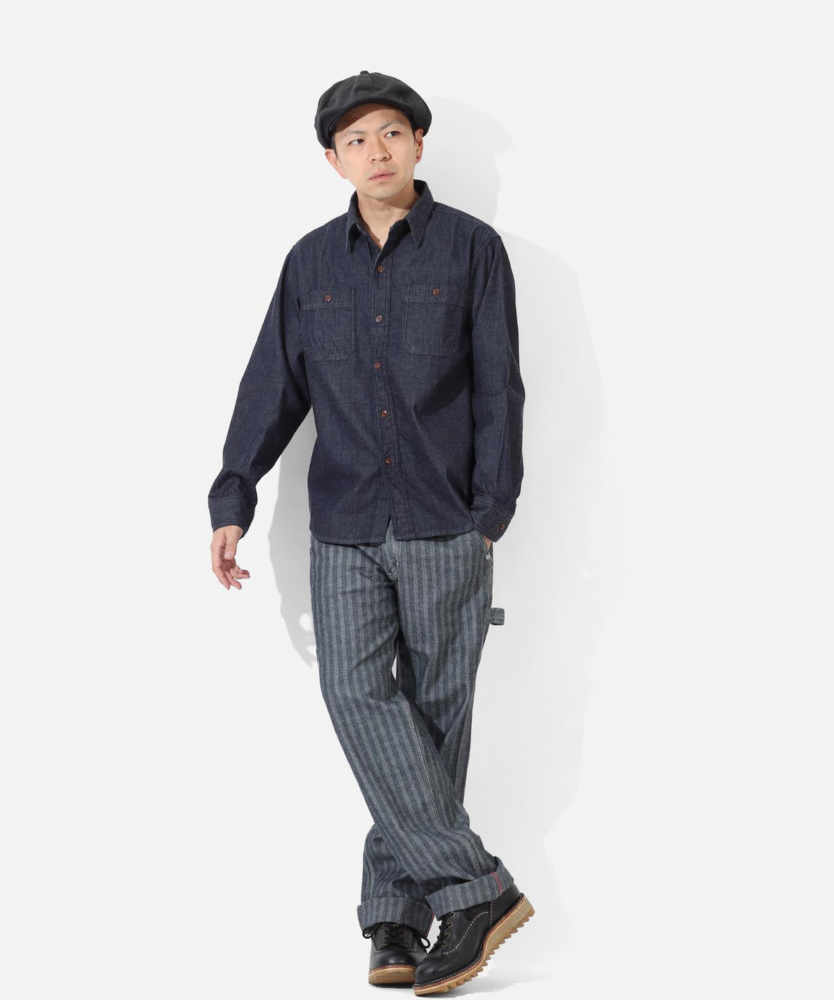Herringbone Basic Painter Pants