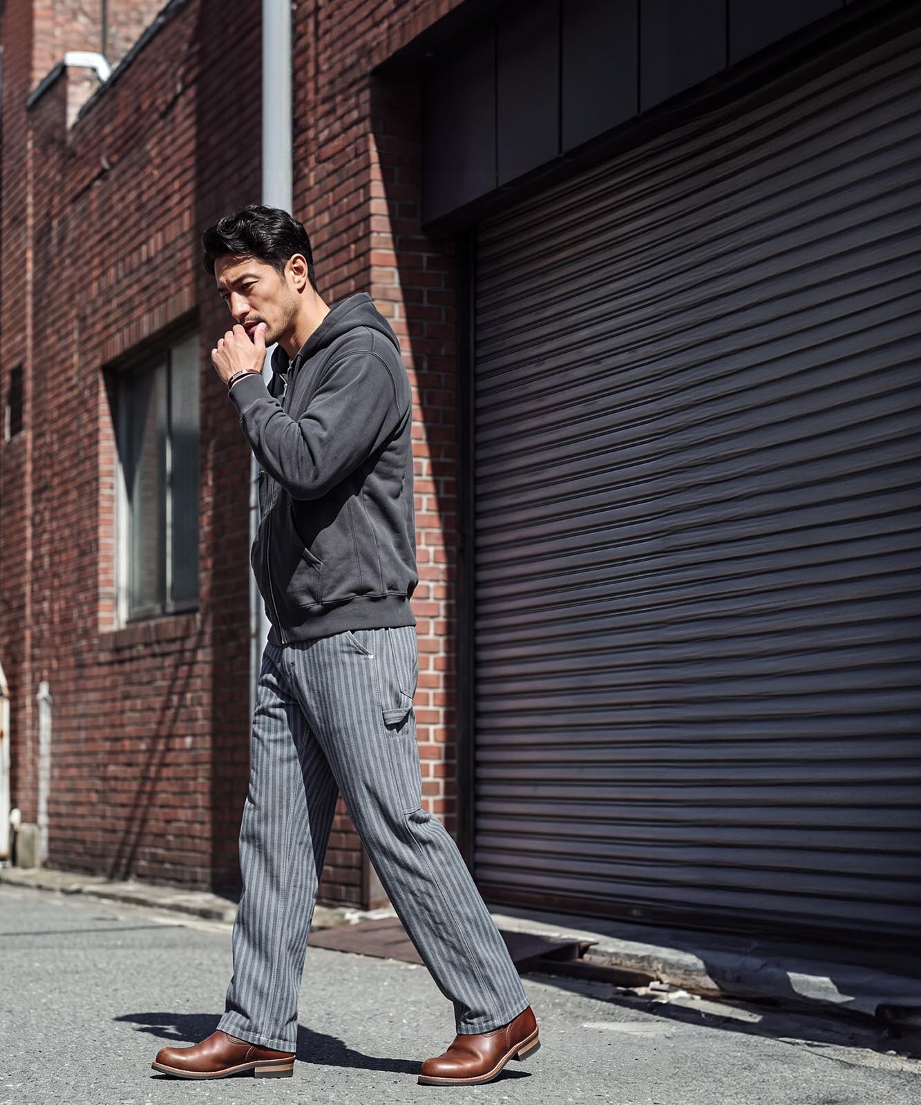 Herringbone Basic Painter Pants