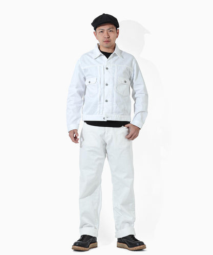 9oz Zimbabwe White Denim Wide