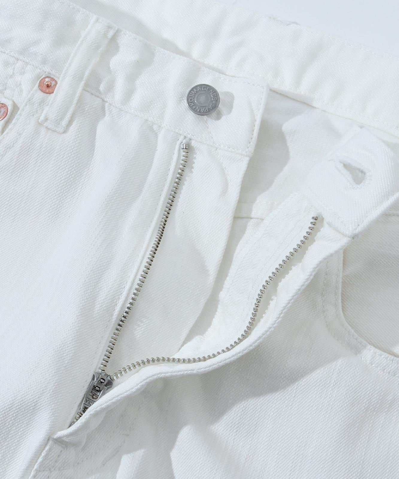 9oz Zimbabwe White Denim Wide
