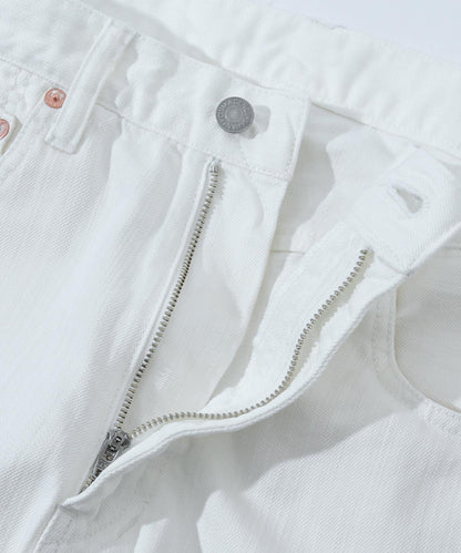 9oz Zimbabwe White Denim Wide