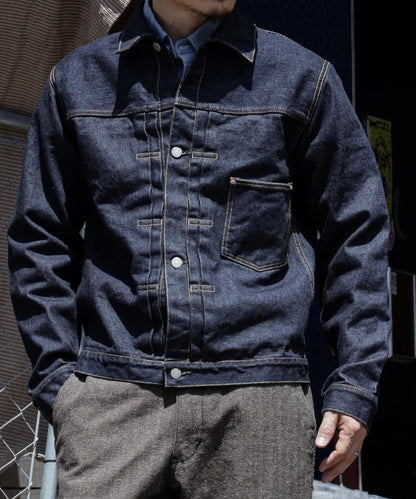 17oz Left Hand Twill Selvedge Denim Jacket World War Ⅱ Type