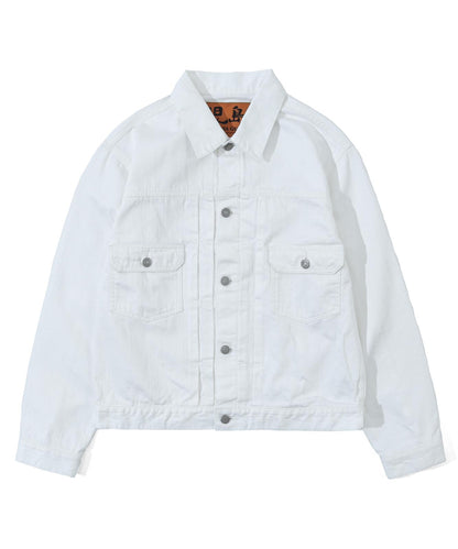 9oz Zimbabwe White Denim Jacket 2nd Type