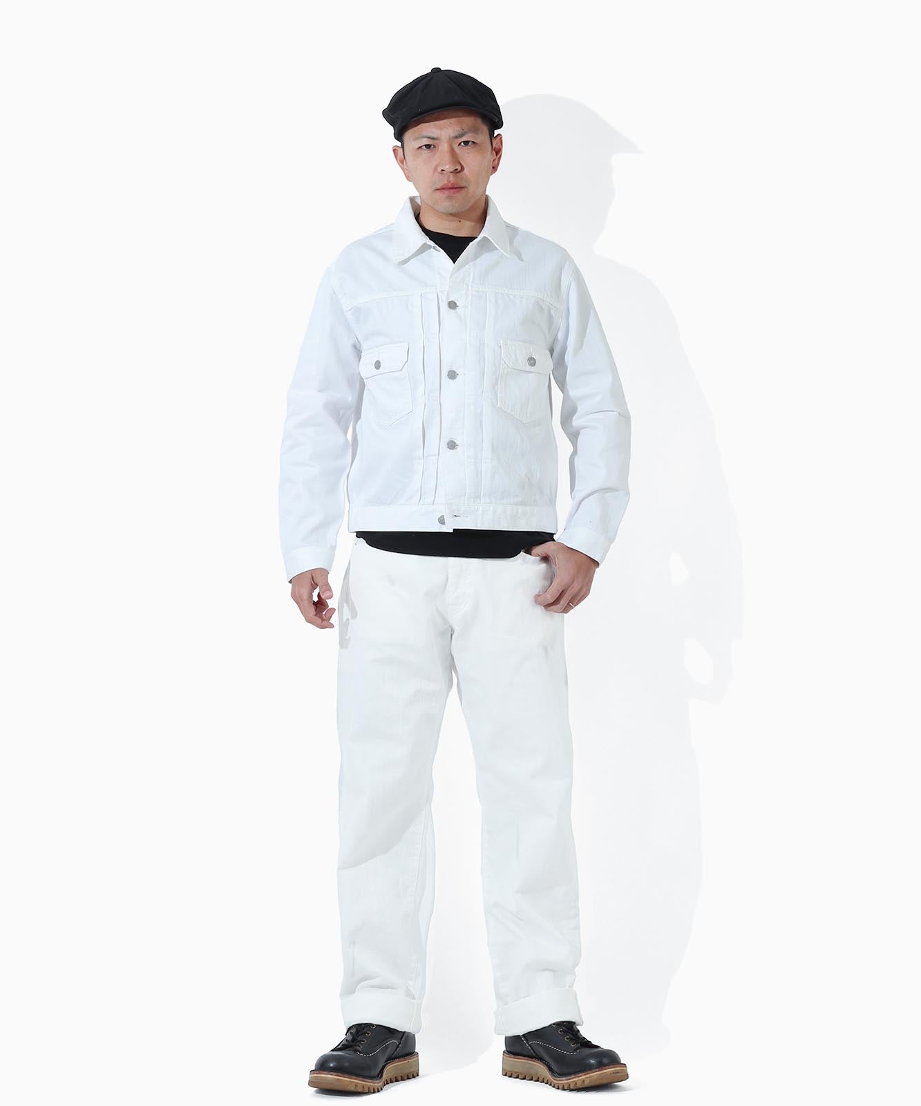9oz Zimbabwe White Denim Jacket 2nd Type