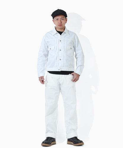 9oz Zimbabwe White Denim Jacket 2nd Type
