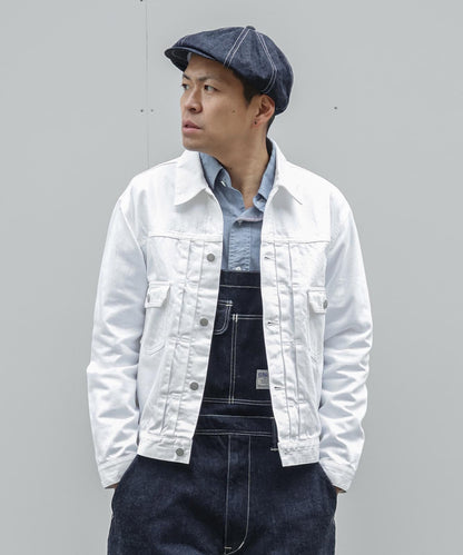 9oz Zimbabwe White Denim Jacket 2nd Type