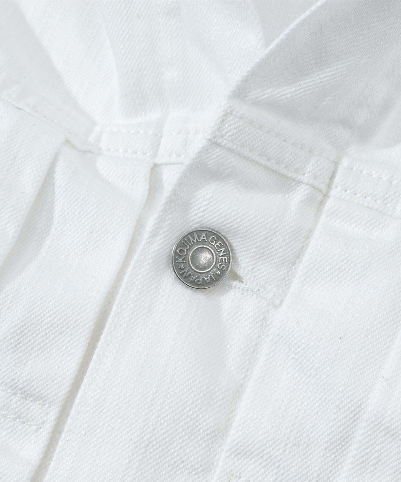9oz Zimbabwe White Denim Jacket 2nd Type