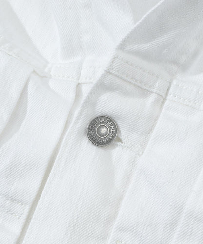 9oz Zimbabwe White Denim Jacket 2nd Type