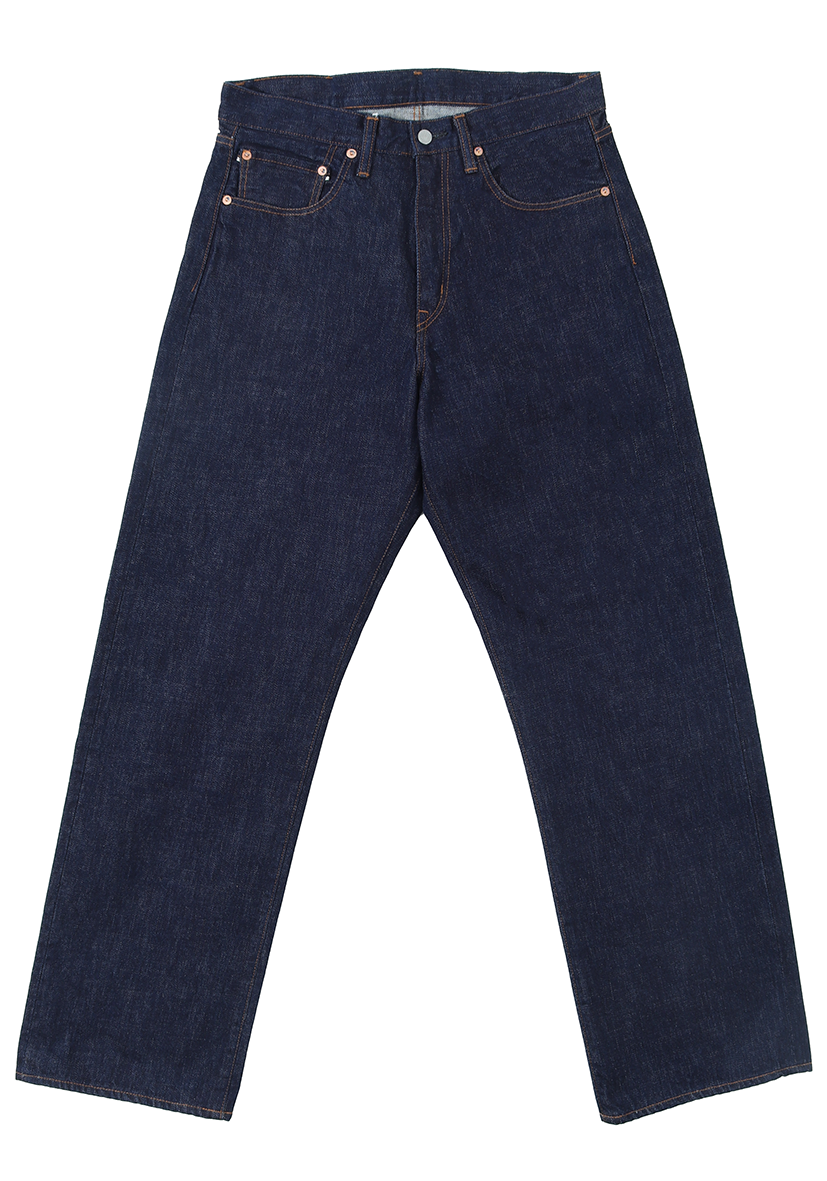 15oz Selvedge Piped Wide Straight Jeans - KOJIMA GENES
