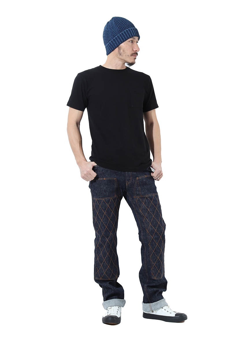 Doubleknee Straight Stretch Jeans - KOJIMA GENES