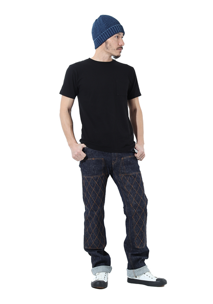 Doubleknee Straight Stretch Jeans - KOJIMA GENES
