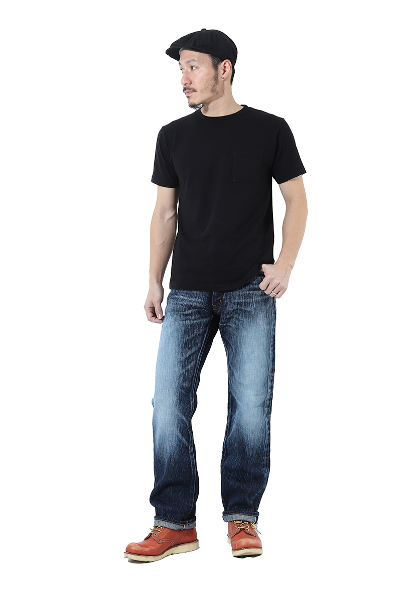 23oz Selvedge Used Well Straight Jeans - KOJIMA GENES