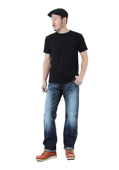 23oz Selvedge Used Well Straight Jeans - KOJIMA GENES