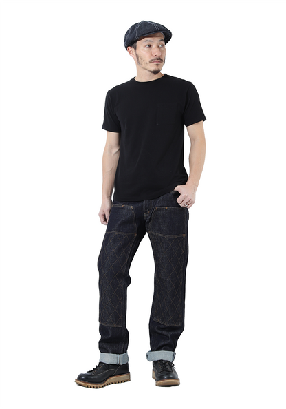 21oz Double Knee Straight Jeans - KOJIMA GENES