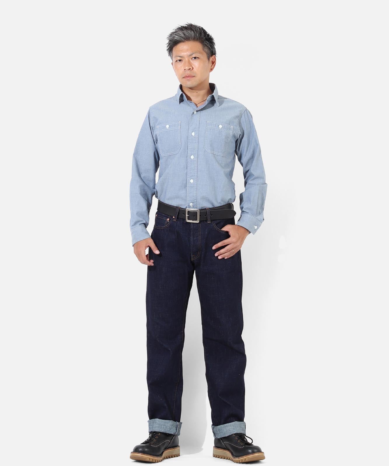 14oz Selvedge Straight Button Fly Denim