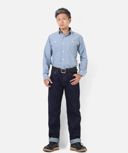 14oz Selvedge Straight Button Fly Denim