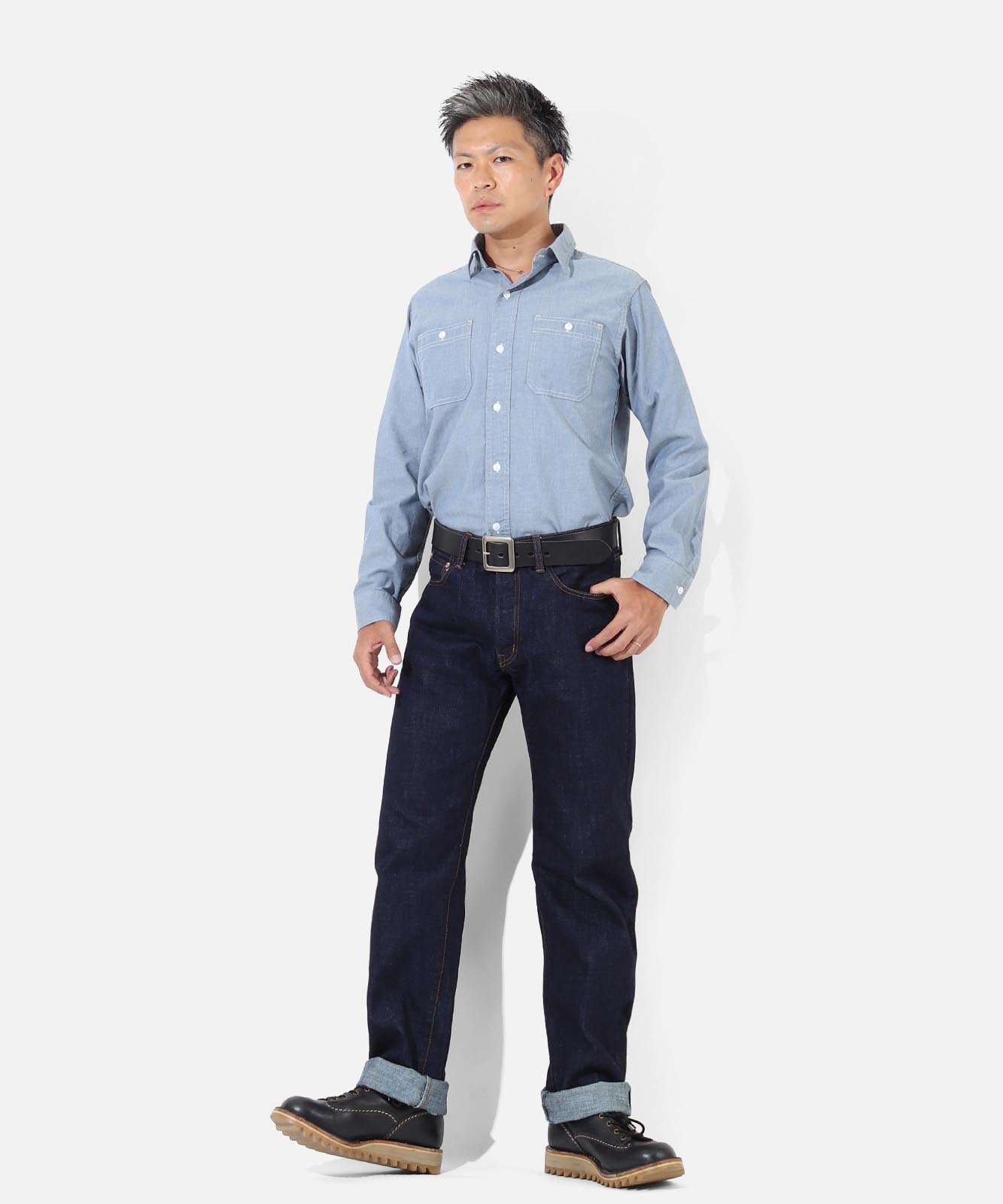 14oz Selvedge Straight Button Fly Denim