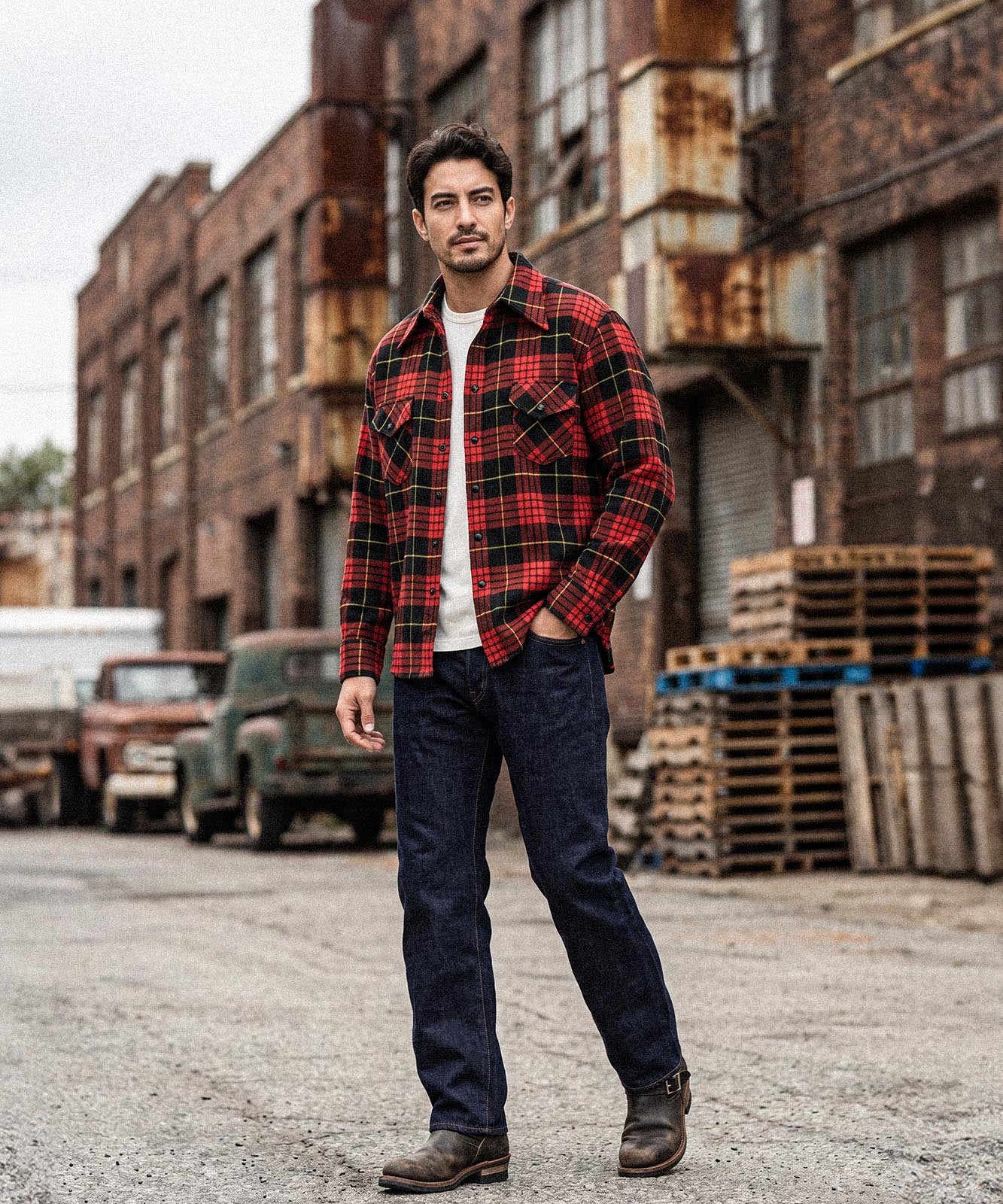 14oz Selvedge Straight Button Fly Denim